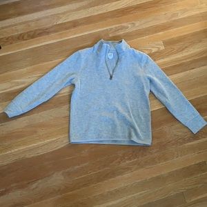 super cute grey quarter zip boys sweatshirt!